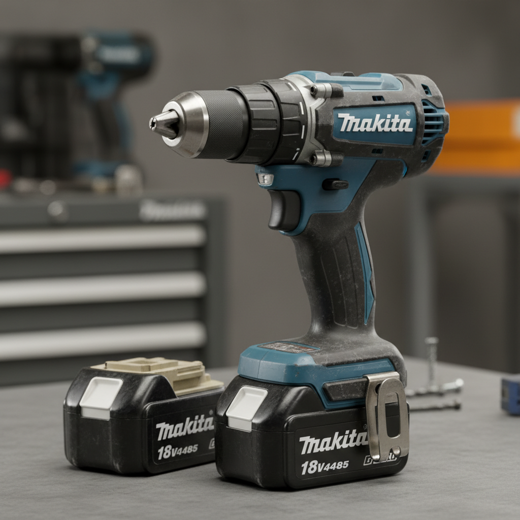 Perceuse visseuse Makita 18V + 2 batteries - occasion pro