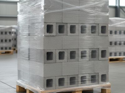 Lot de 200 parpaings creux 20x20x50 - surplus chantier
